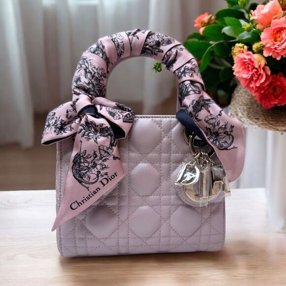 Dior Mini Lambskin Lady Dior - Picture 1 of 13